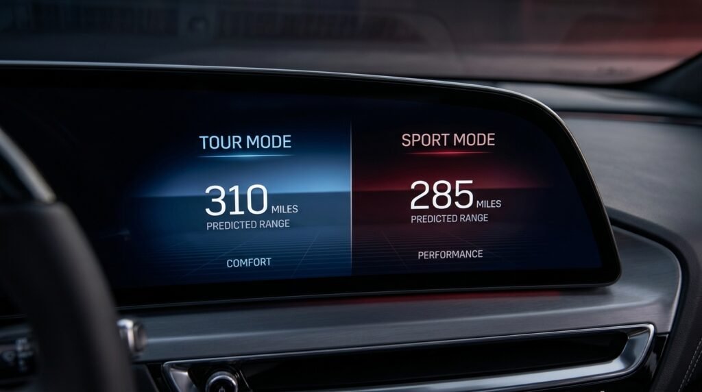 Do the Driving Modes in Cadillac Lyriq Offer Different Ranges or Battery Usages?
