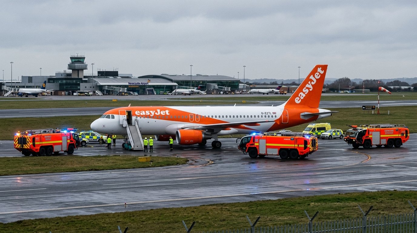 EasyJet Flight U2238 Emergency Landing Newcastle