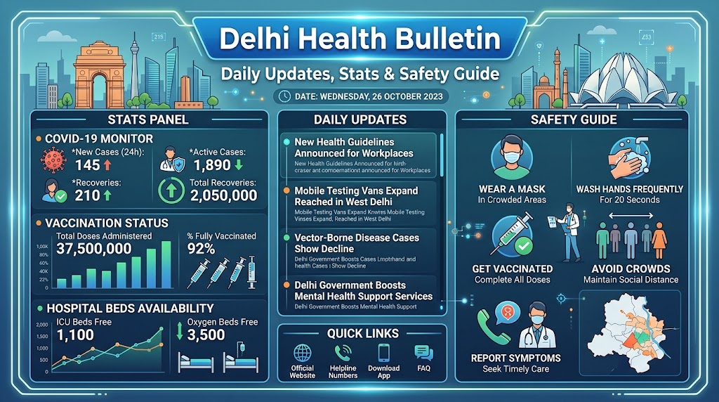 Delhi Health Bulletin: Daily Updates, Stats & Safety Guide